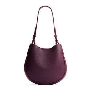 Portland Leather Purple Shoulder Bucket Purse